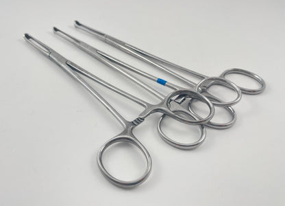 LOT OF 3 Pilling Weck 500316 Allis Tissue Forceps, 5x6 Teeth, 7 1/2"