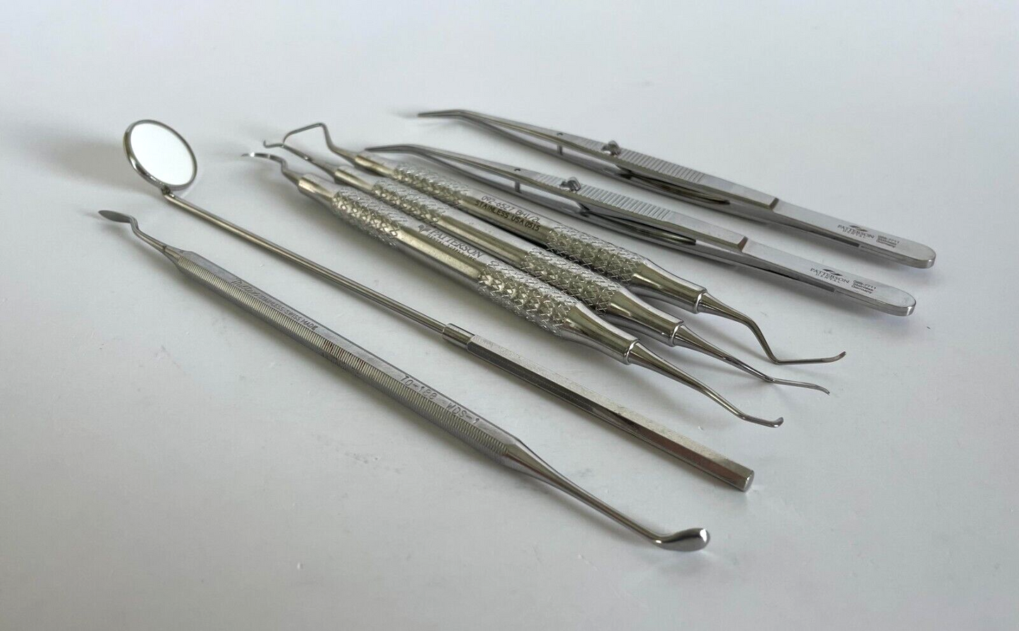 LOT of 7 Dental Instruments: Patterson, Pilling, Miltex