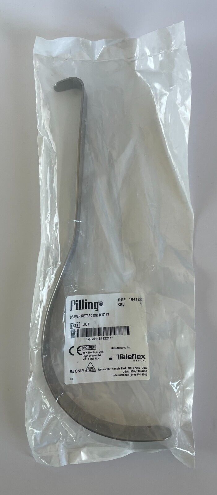 Pilling 16-4122 Deaver Retractor Surgical Instrument - 30 DAY WARRANTY!