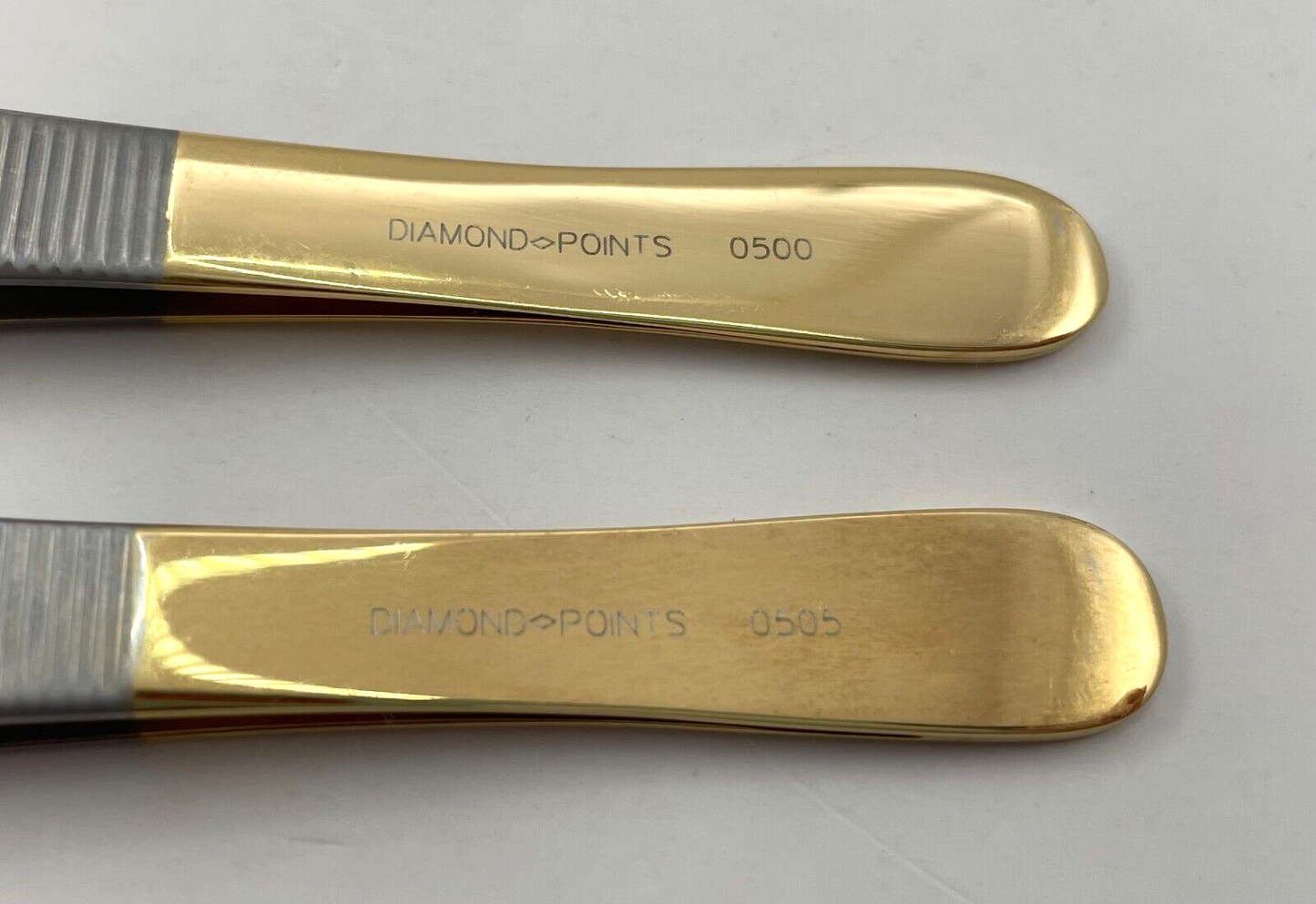 LOT OF 2 Snowden-Pencer Diamond Points Adson Forceps, 4 3/4": 0500 & 0505