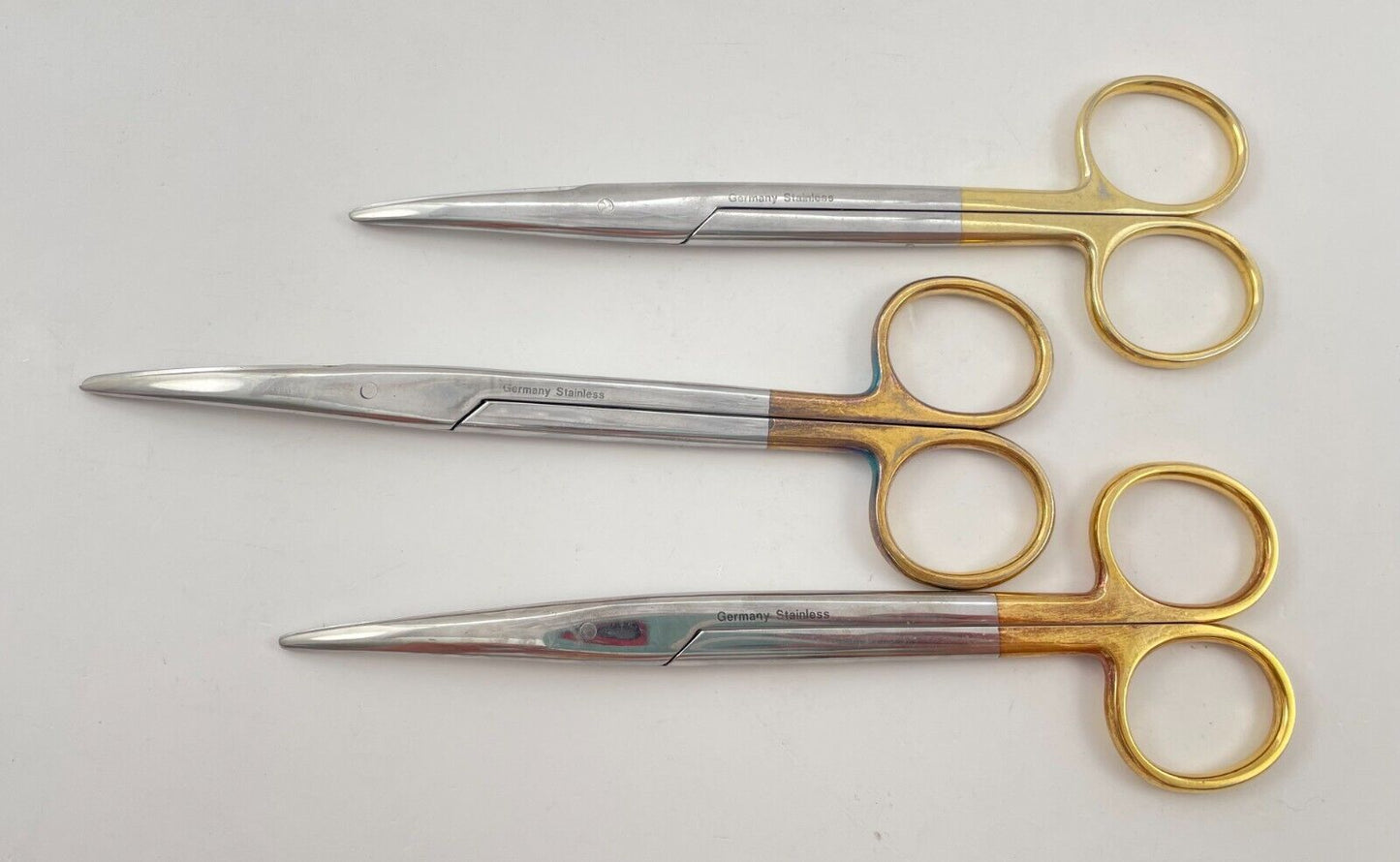 LOT OF 6 Pilling/Weck 464615 Mayo Dissecting Scissors, Curved, 6.5"