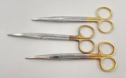 LOT OF 6 Pilling/Weck 464615 Mayo Dissecting Scissors, Curved, 6.5"