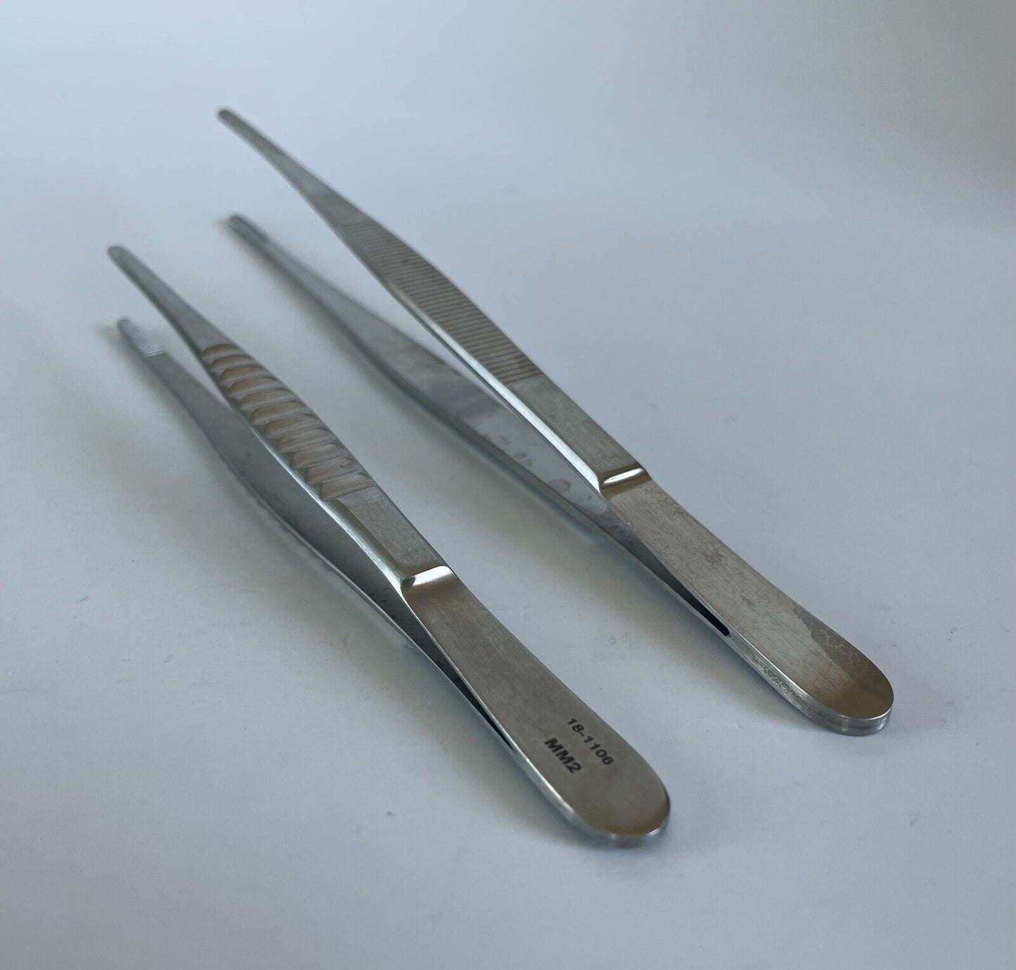 LOT of 2 Pilling Thumb Dressing Forceps, Serrated: 465120, 18-1106