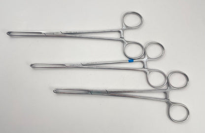 LOT OF 3 Pilling Weck 500316 Allis Tissue Forceps, 5x6 Teeth, 7 1/2"