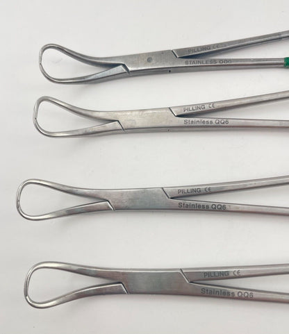 LOT OF 11 Backhaus Towel Forceps: Pilling, Sklar, V. Mueller, Miltex, Weck