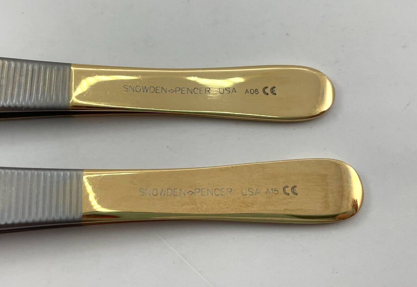 LOT OF 2 Snowden-Pencer Diamond Points Adson Forceps, 4 3/4": 0500 & 0505