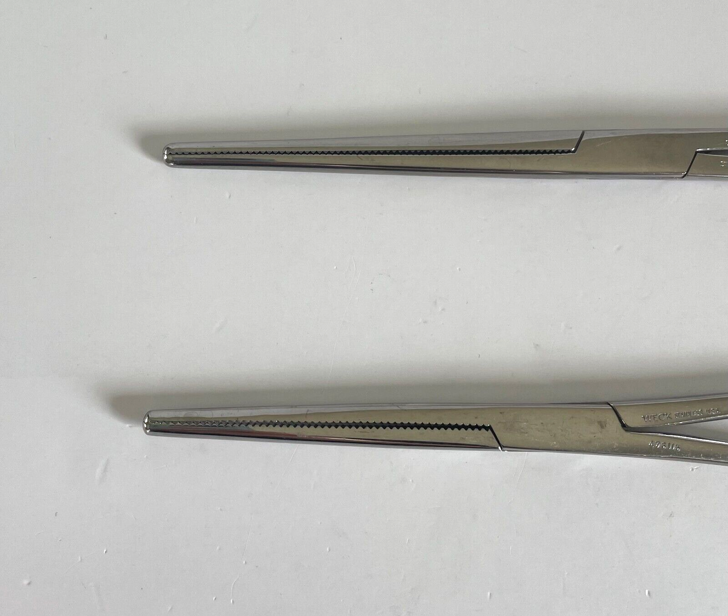 LOT OF 2 PEAN Forceps Surgical Tweezers Weck 476115, Codman 91 -30 DAY WARRANTY!