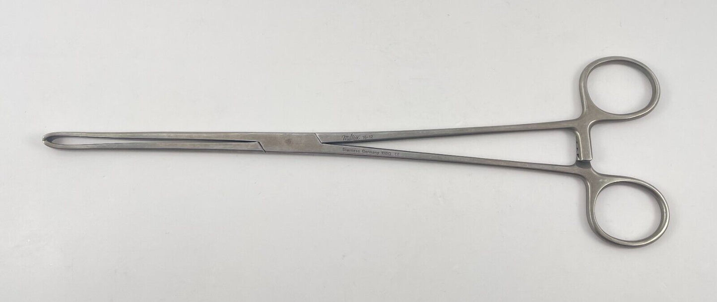 LOT OF 4 Allis Tissue Forceps 10": Miltex, Euro-Med (2), Millennium