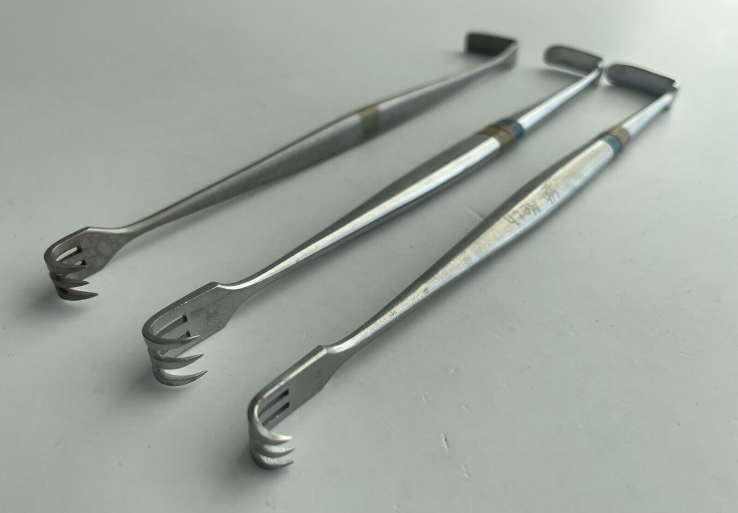 LOT OF 3 Senn Retractor, Double-Ended, Sharp: V. Mueller, Jarit, Storz