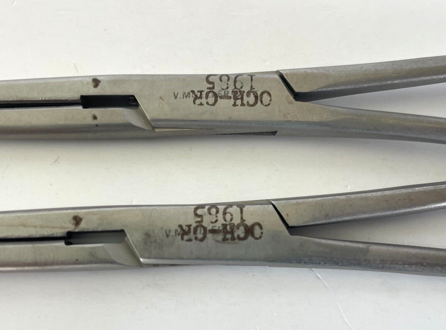 LOT OF 2 V. Mueller SU 2777 Carmalt Forceps Curved 8" - 30 DAY WARRANTY!