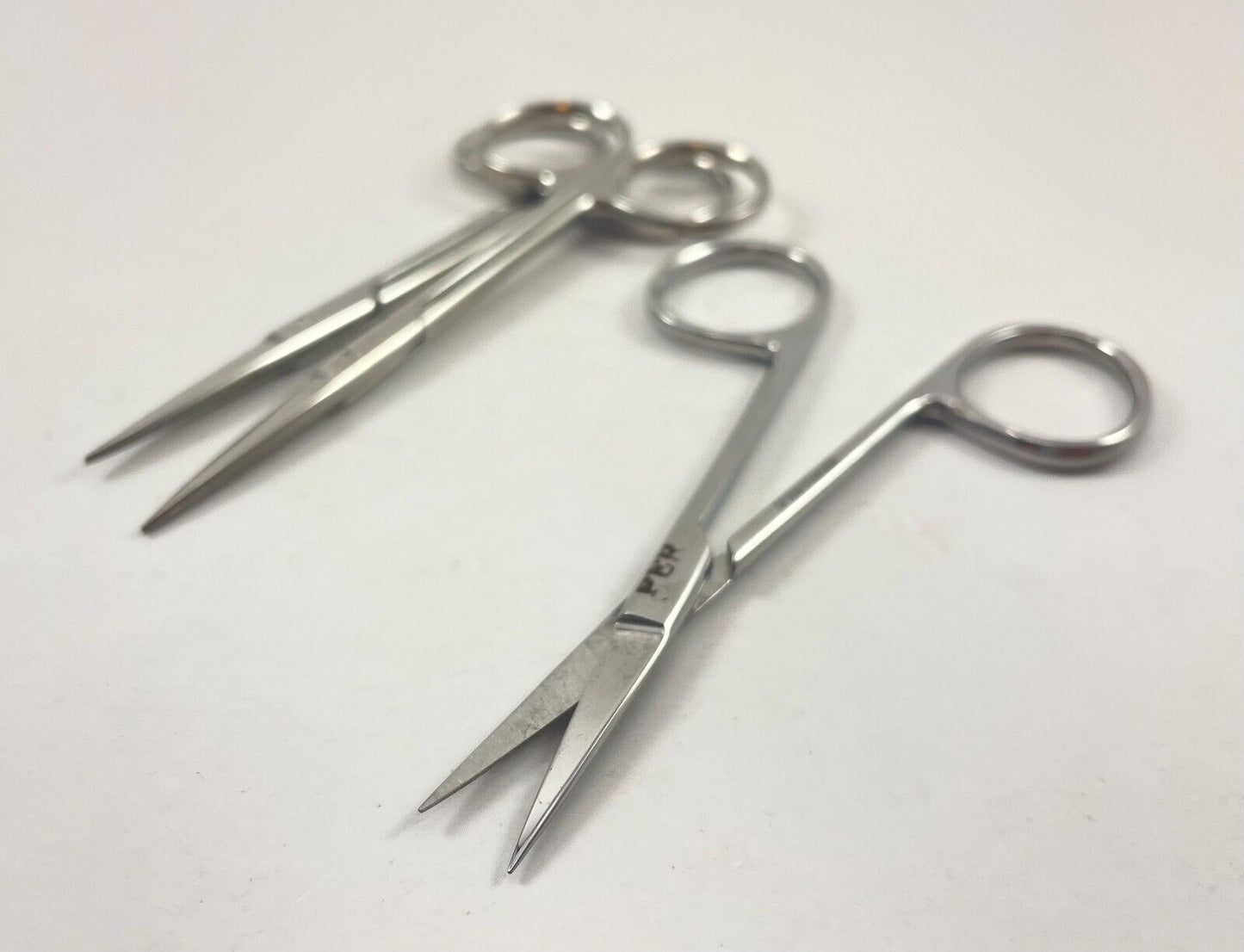 LOT OF 3 V. Mueller OP5530 Knapp Iris Scissors, Straight, Sharp, 4"