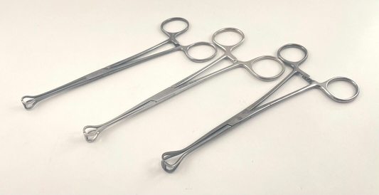 LOT OF 3 Babcock Tissue Forceps: V. Mueller, Pilling, Codman + 30 DAY WARRANTY!