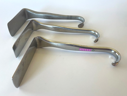 LOT of 3 OBGYN Jackson Vaginal Retractor, Miltex, Weck, Codman - 30 DAY WARRANTY