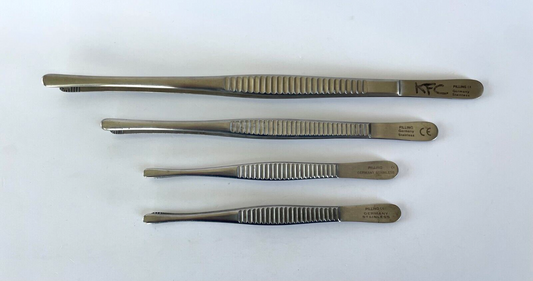 LOT of 4 PILLING Russian Tissue Forceps: 18-1360 (2), 18-1365, 18-1370