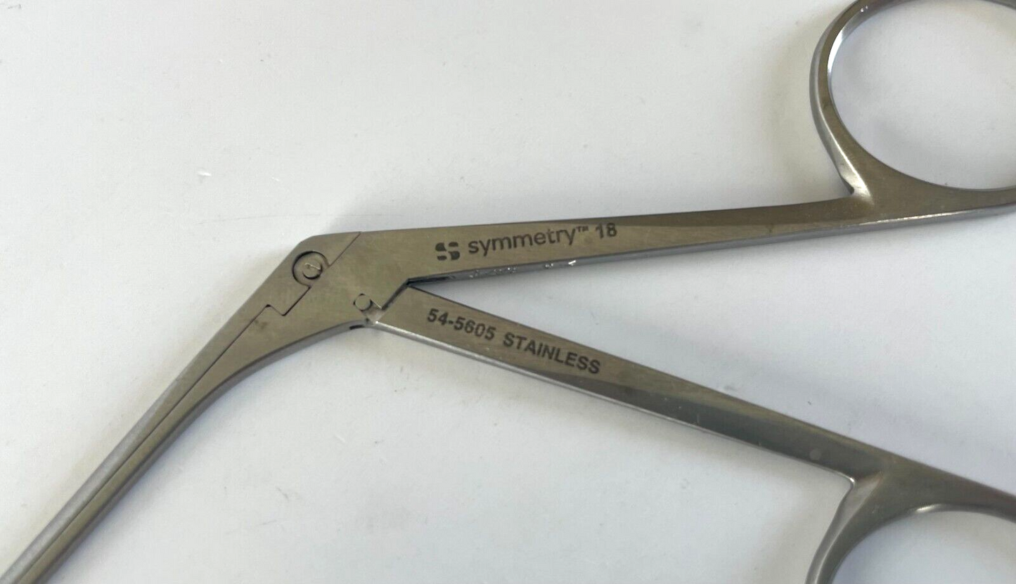 Symmetry Surgical SSI 54-5605 Decker Microsurgical Scissors Curved Left 5 1/2"