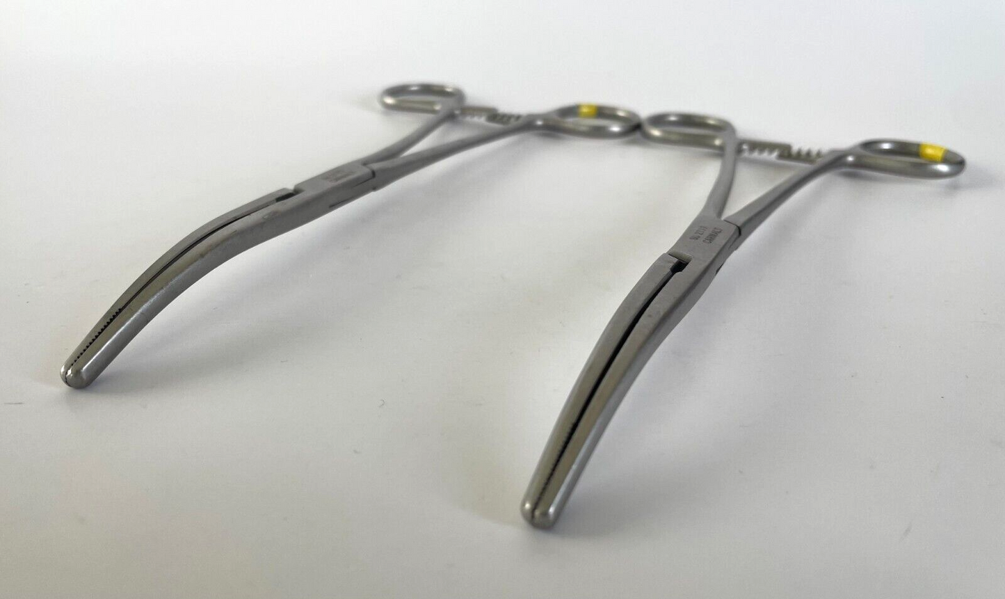 LOT OF 2 V. Mueller SU 2777 Carmalt Forceps Curved 8" - 30 DAY WARRANTY!