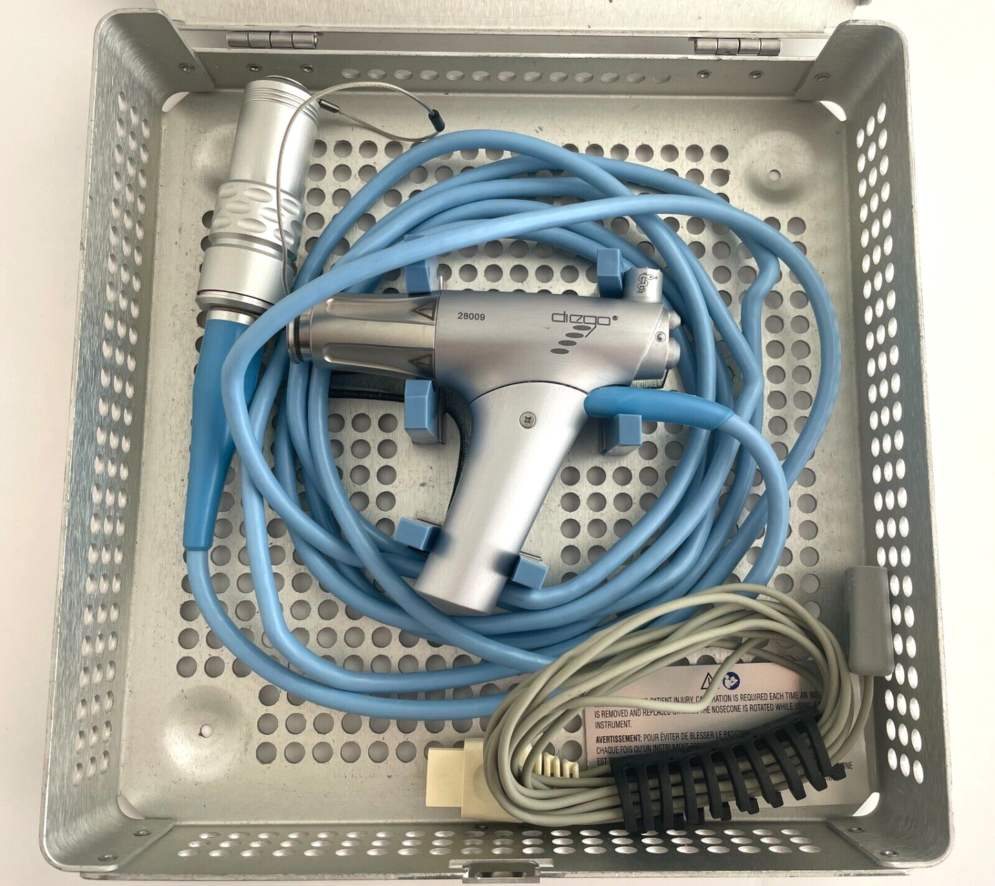 Gyrus ACMI 70338010 Diego Shaver Handpiece & 7033-8005 Sterilization Case