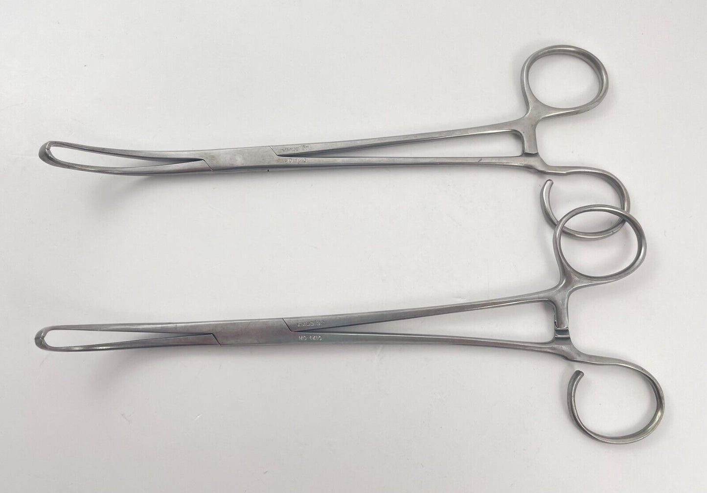 LOT OF 2 V. Mueller MO 1410 White-Lillie Seizing Tonsil Forceps, 7 1/2"