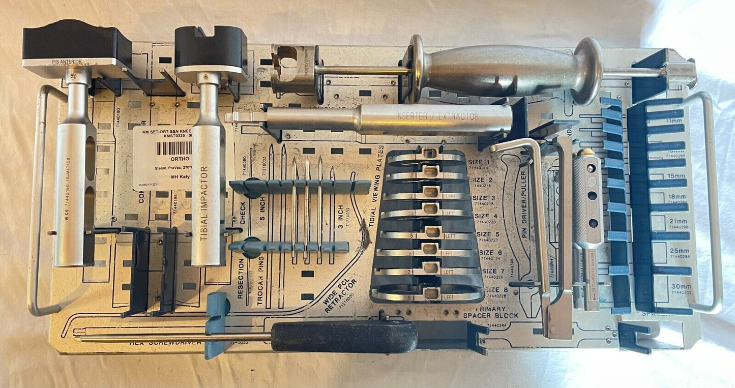 Smith & Nephew Ortho Knee Tray, Misc Instruments + 30 DAY WARRANTY!