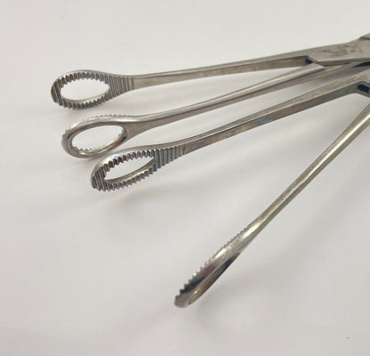 LOT OF 5 Sponge Forceps: Pilling 121410, 121417, etc. + 30 DAY WARRANTY