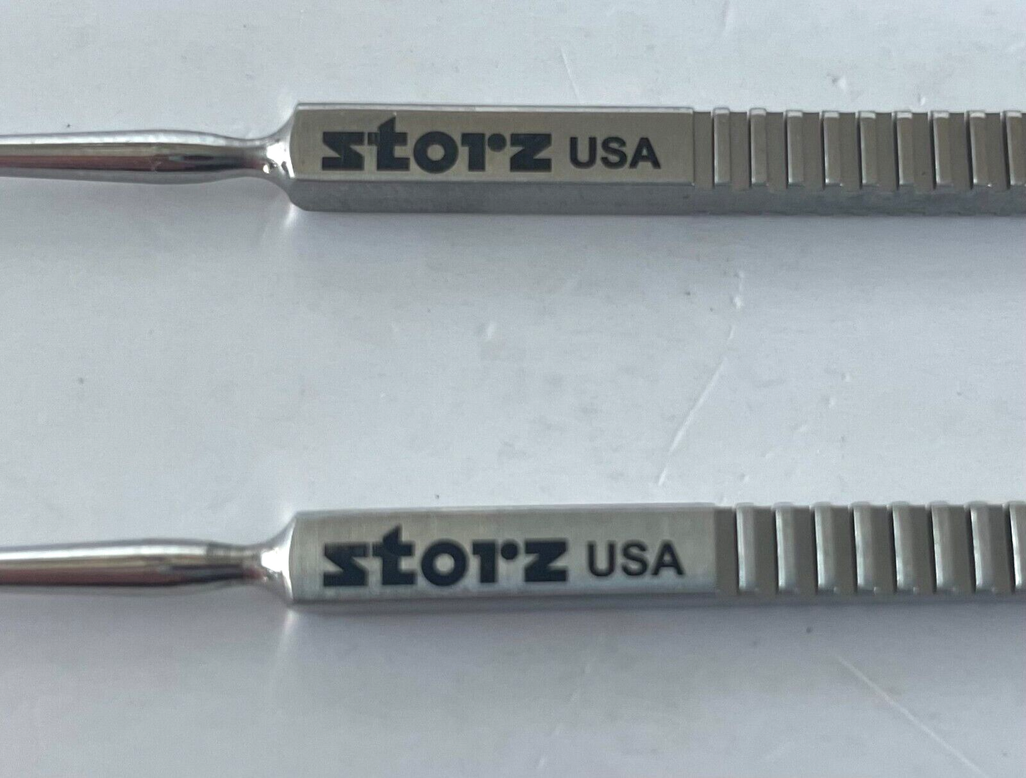 LOT OF 2 Storz E0489 Castroviejo Cyclodialysis Spatula, 0.5mm, Double-Ended