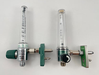 LOT OF 2 Oxygen Flowmeter: Precision Medical 1MFA 60-80 LPM, Ohmeda O2