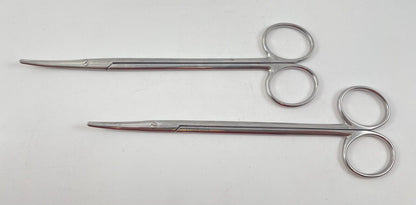 LOT OF 2 Scanlan 7007-84 Metzenbaum Scissors, Curved, 7" + 30 DAY WARRANTY!