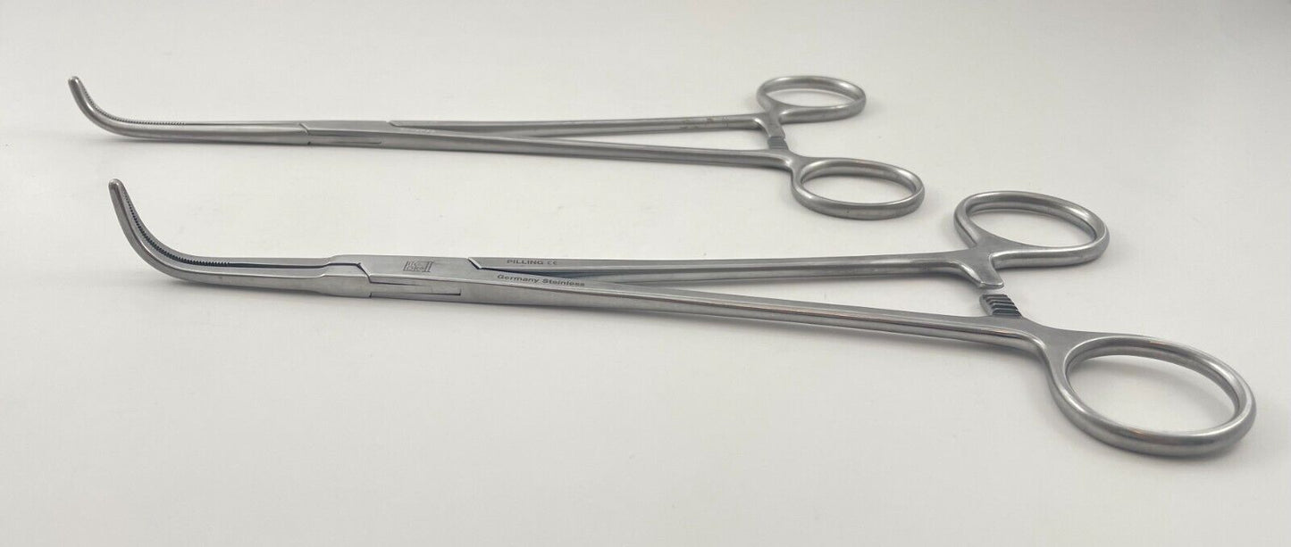 LOT OF 2 Rumel Forceps, 9": Codman 30-8072 & Pilling 34-2514 + 30 DAY WARRANTY!