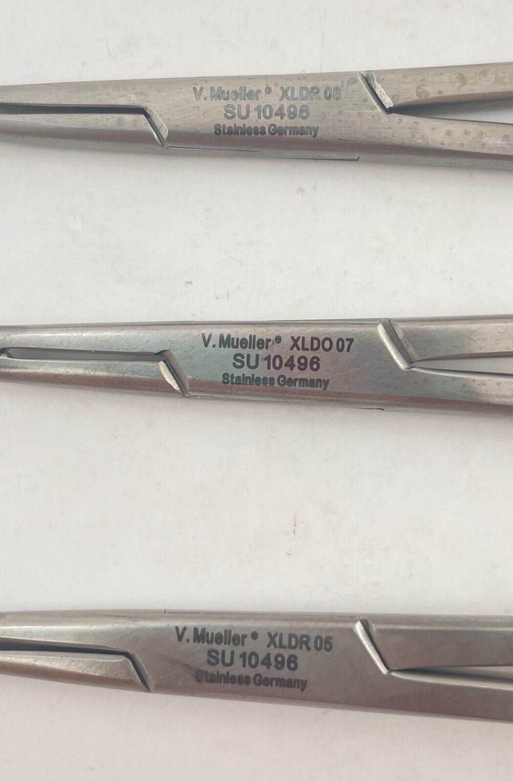 LOT OF 3 V. Mueller SU10496 Mixter Forceps, Right-Angled, Fine, Delicate, 5"