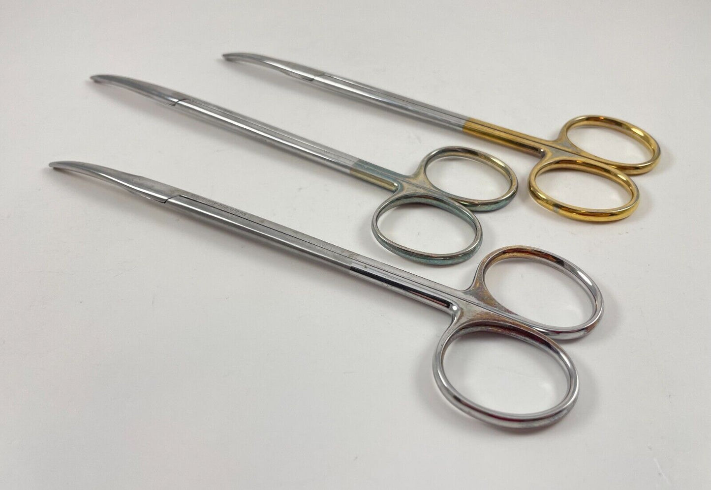 LOT OF 3 Pilling/Weck 464715 Metzenbaum Scissors, Curved, 7" + 30 DAY WARRANTY!