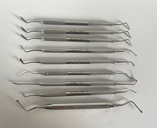 LOT of 9 Hu-Friedy Instruments:CVHL3 (3), EXC33L, PFIW3, EXD5, PH2, CVHL3S, CL85