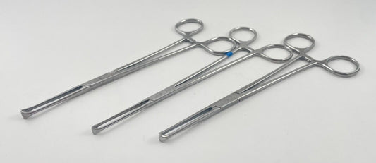 LOT OF 3 Pilling Weck 500316 Allis Tissue Forceps, 5x6 Teeth, 7 1/2"