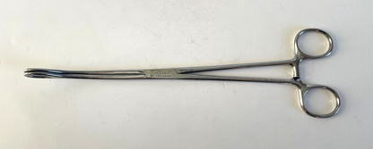 LOT OF 4 Foerster Sponge Holding Forceps: Jarit 115-117, Aesculap BF121 & BF123