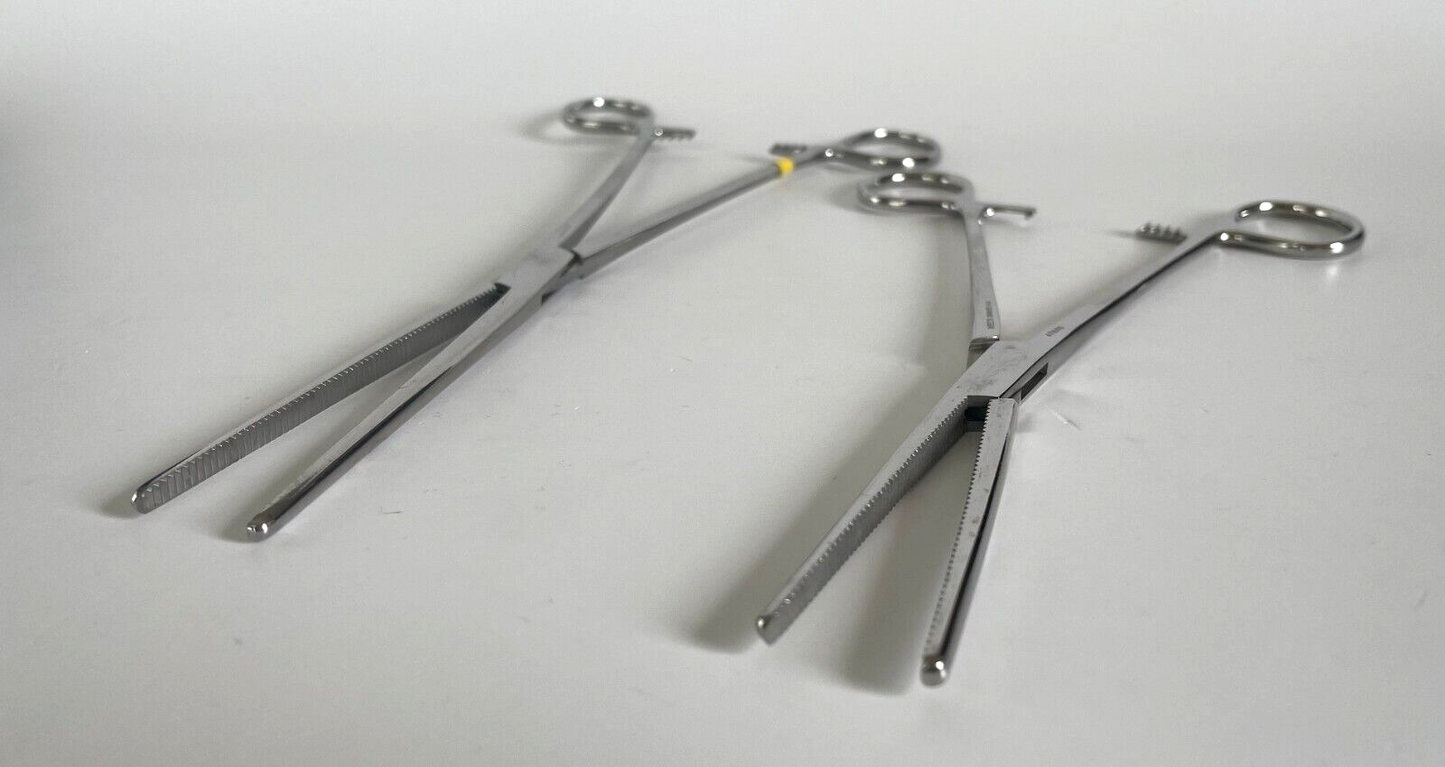 LOT OF 2 PEAN Forceps Surgical Tweezers Weck 476115, Codman 91 -30 DAY WARRANTY!