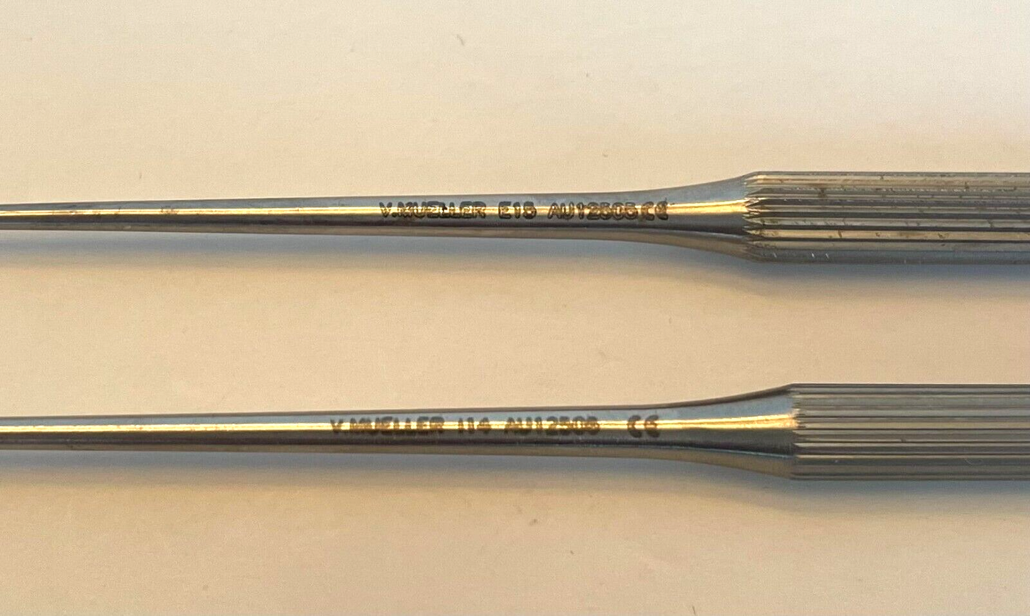 LOT OF 2 V. Mueller AU12505 & V. Mueller AU12506 Wiet Pick Right-Angle