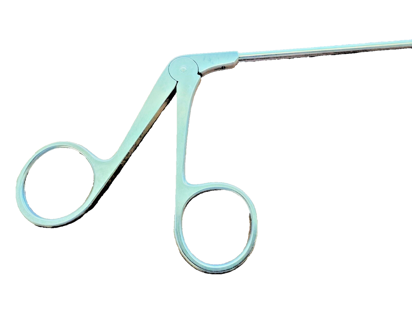 Explorent WT632109 Laryngeal scissors, sheath curved up, curved up 45, size 230