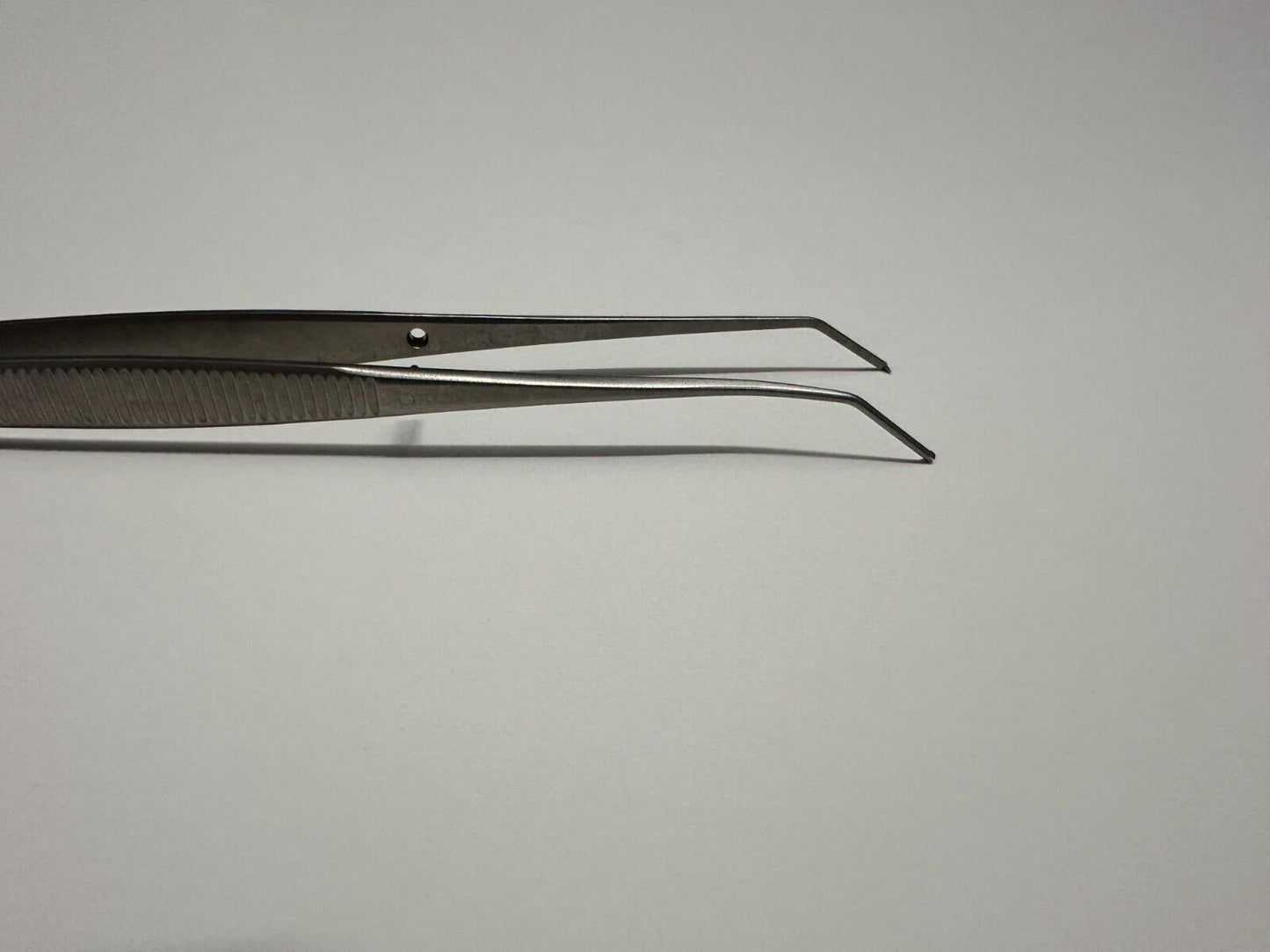 Karl Storz 745716 Tissue Forceps, Angled, 1x2 Teeth, 6"