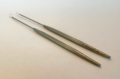 LOT OF 2 V. Mueller AU-5611 Billeau Loop 7" Ear Curette, V. Mueller AU-5612