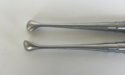 LOT of 2 Molt Curette, Double-Ended Combination: V. Mueller & Pilling