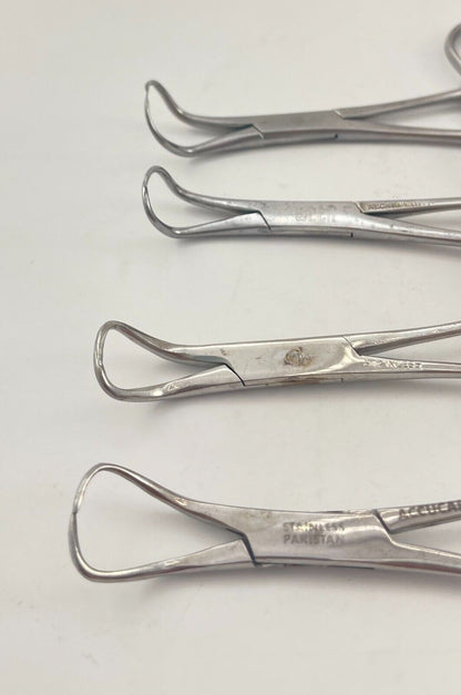 LOT OF 9 Backhaus Towel Forceps: Weck (2) & Unbranded (7) + 30 DAY WARRANTY!