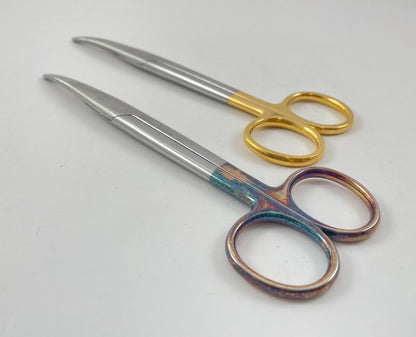 LOT OF 2 Pilling 464615 Mayo Dissecting Scissors, Curved, 6.5" + 30 DAY WARRANTY