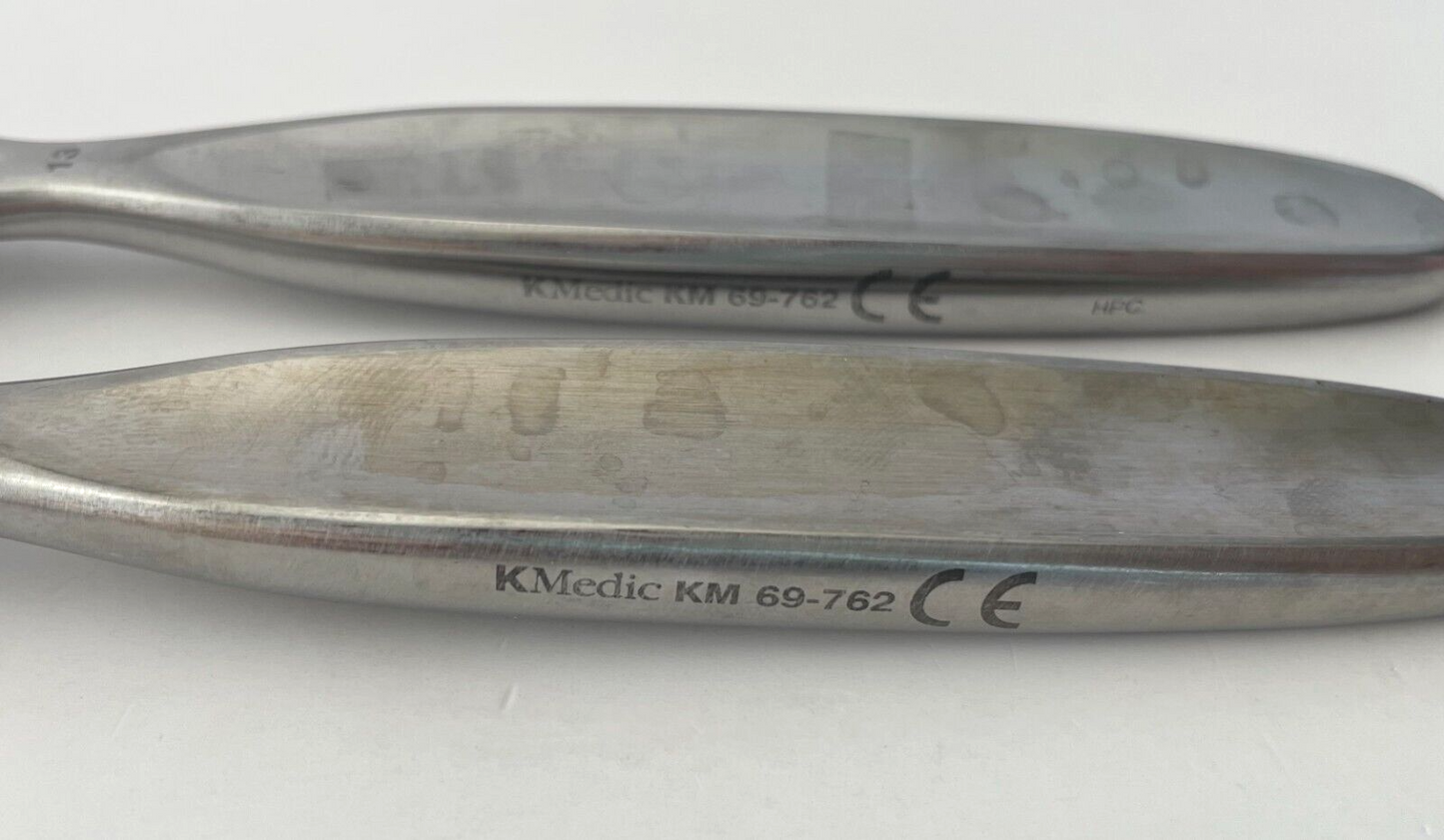 LOT of 2 KMEDIC KM 69-762 McGlamery Metatarsal Elevator, Sharp, Curved, 13mm