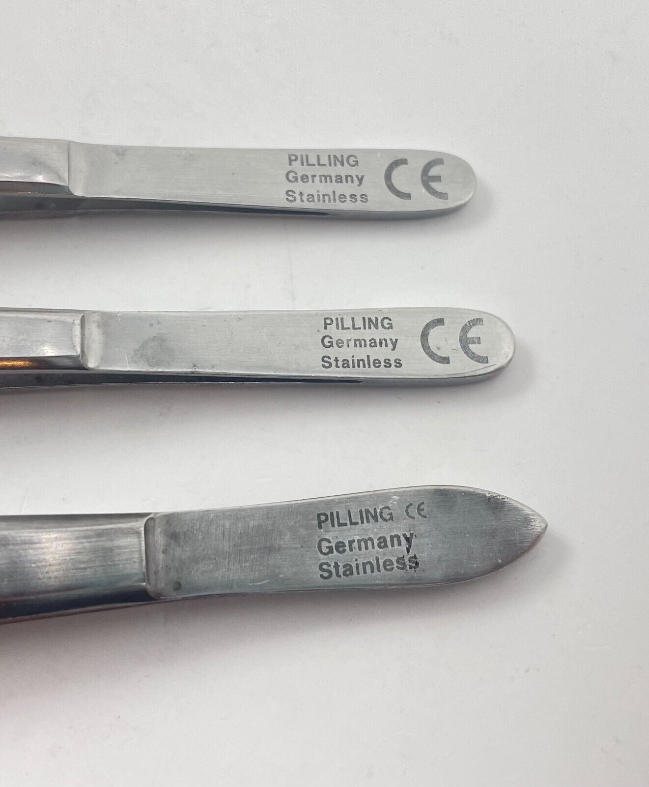 LOT OF 3 Pillling Tissue Forceps: 351905 Gerald, 181129 Thumb + 30 DAY WARRANTY!