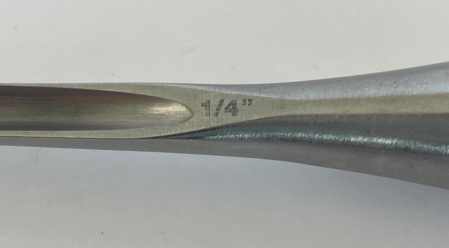 KMedic KM 46-487 Smith Peterson Bone Gouge, Curved, 1/4"