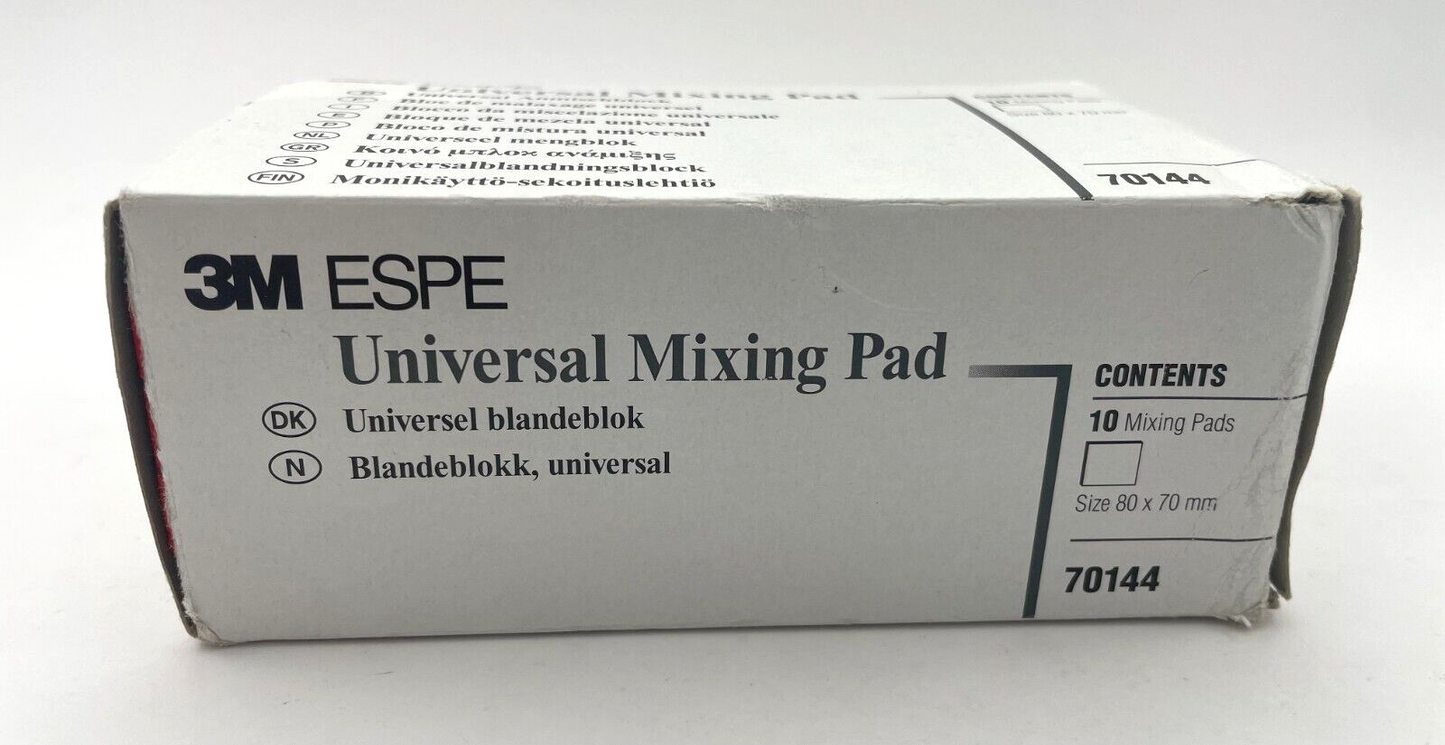 3M ESPE Universal Mixing Pad, Box of 10, 80mmx70mm, 70144